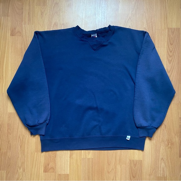 Russell Athletic Other - Vintage Russell Athletic Men’s Naturally Distressed Navy Crewneck Size XL